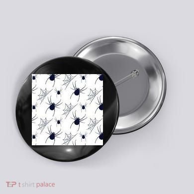 Spider Webs Halloween  Button