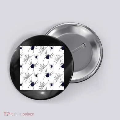 Spider Webs Halloween  Button