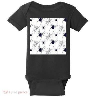 Spider Webs Halloween  Baby Bodysuit