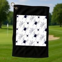 Spider Webs Halloween  Golf Towel thumb 1