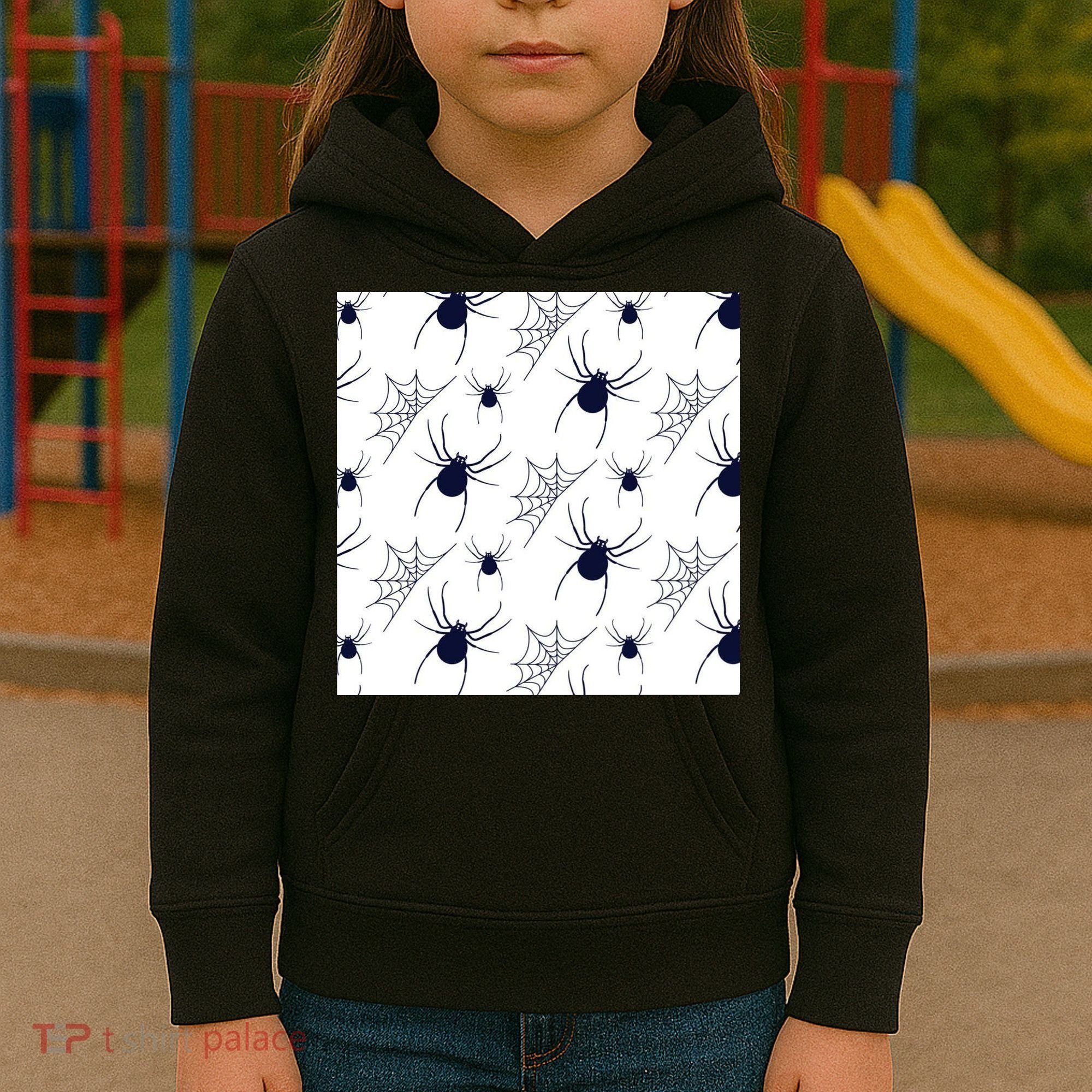 Spider Webs Halloween  Kids Hoodie