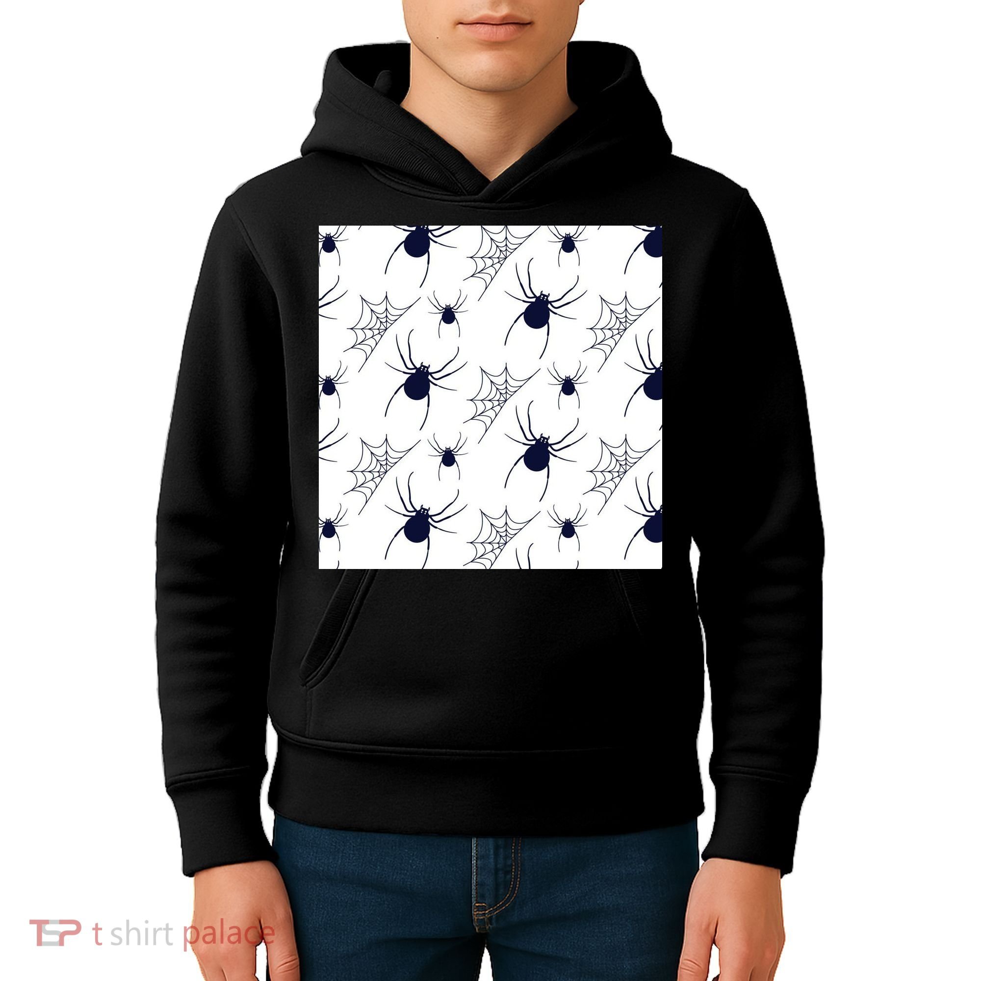 Spider Webs Halloween  Kids Hoodie