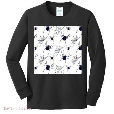 Spider Webs Halloween  Kids Long Sleeve Shirt