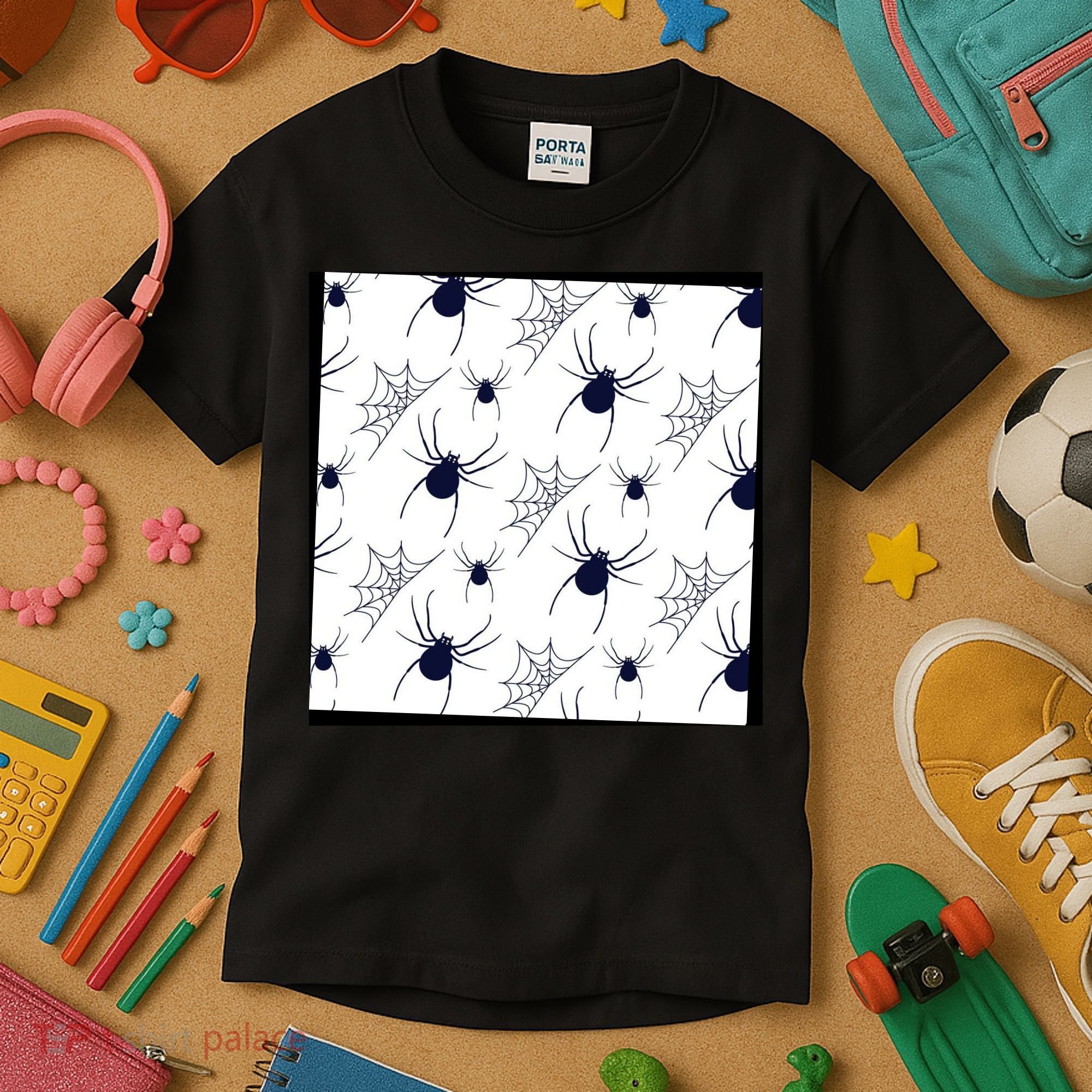 Spider Webs Halloween  Kids T-Shirt