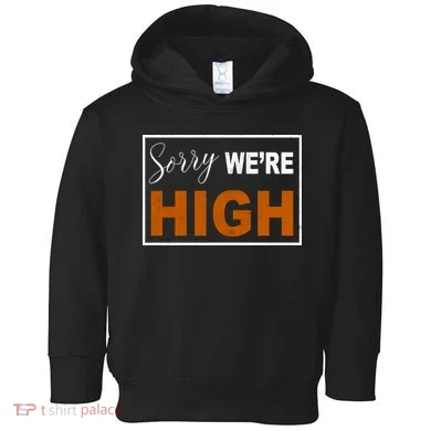 Sorry Were High Toddler Hoodie