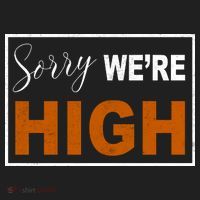Sorry Were High Golf Towel thumb 3