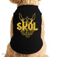 Skol With Helmet And Beard Distressed Doggie Tank thumb 0