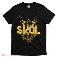 Skol With Helmet And Beard Distressed T-Shirt thumb 0