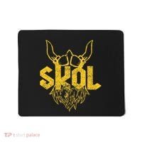 Skol With Helmet And Beard Distressed Mousepad thumb 0