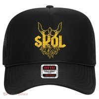 Skol With Helmet And Beard Distressed Hat thumb 0