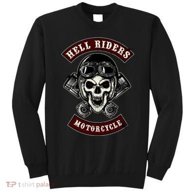 Skull With Helmet And Piston Sweatshirt