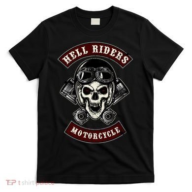 Skull With Helmet And Piston T-Shirt