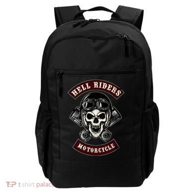 Skull With Helmet And Piston Backpack