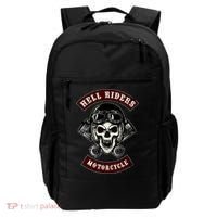 Skull With Helmet And Piston Backpack thumb 0