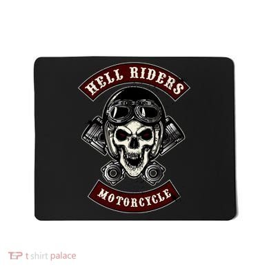 Skull With Helmet And Piston Mousepad