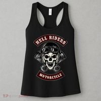 Skull With Helmet And Piston Women's Tank Top thumb 3