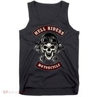 Skull With Helmet And Piston Tank Top thumb 0