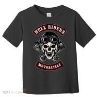 Skull With Helmet And Piston Toddler T-Shirt thumb 0