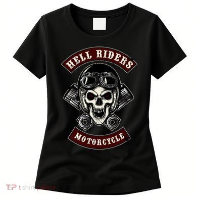 Skull With Helmet And Piston Women's T-Shirt