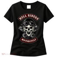 Skull With Helmet And Piston Women's T-Shirt thumb 0
