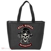 Skull With Helmet And Piston Tote Bag thumb 0