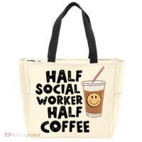 Social Worker Half Social Worker Half Coffee Tote Bag thumb 0