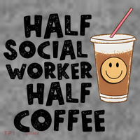 Social Worker Half Social Worker Half Coffee Toddler Hoodie thumb 2
