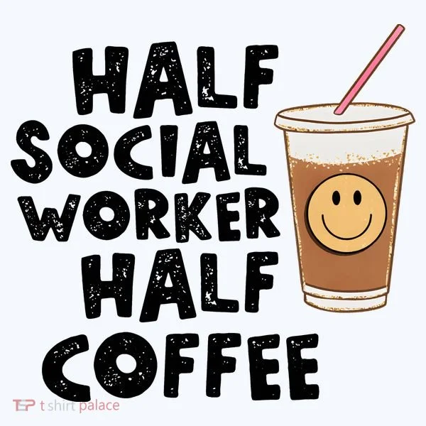Social Worker Half Social Worker Half Coffee Doggie Tank