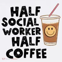 Social Worker Half Social Worker Half Coffee Bucket Hat thumb 4