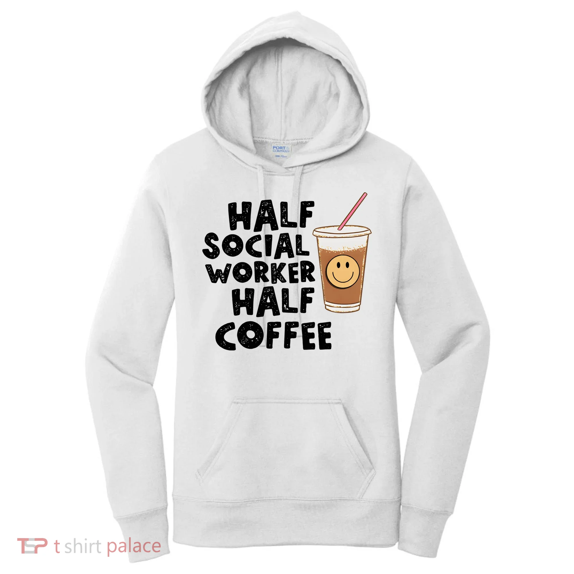 Social Worker Half Social Worker Half Coffee Women's Hoodie