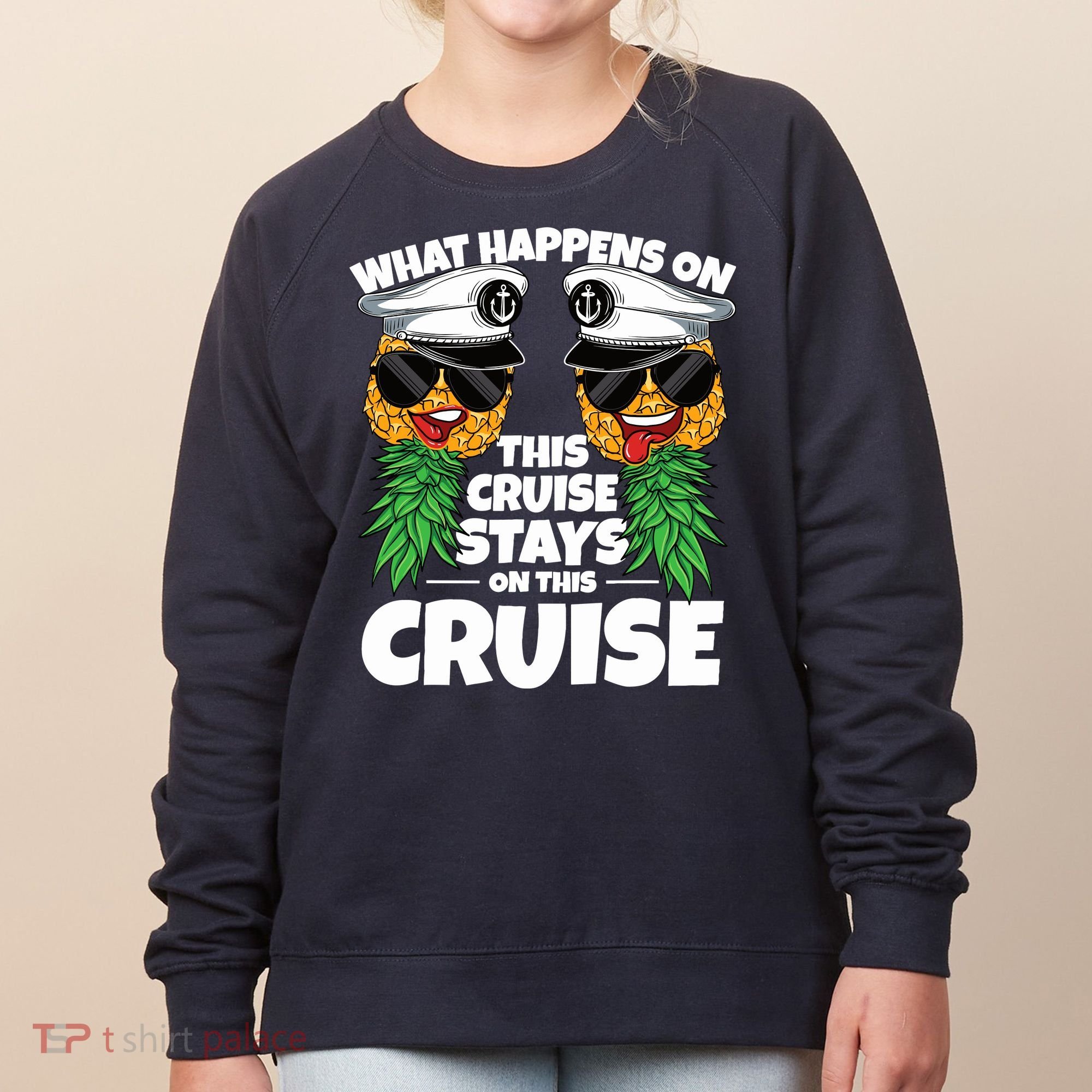 Swinger What Happens On This Cruise Stays On This Cruise Women's Sweatshirt
