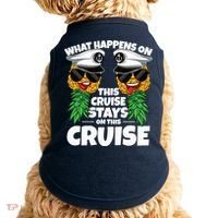 Swinger What Happens On This Cruise Stays On This Cruise Doggie Tank thumb 0