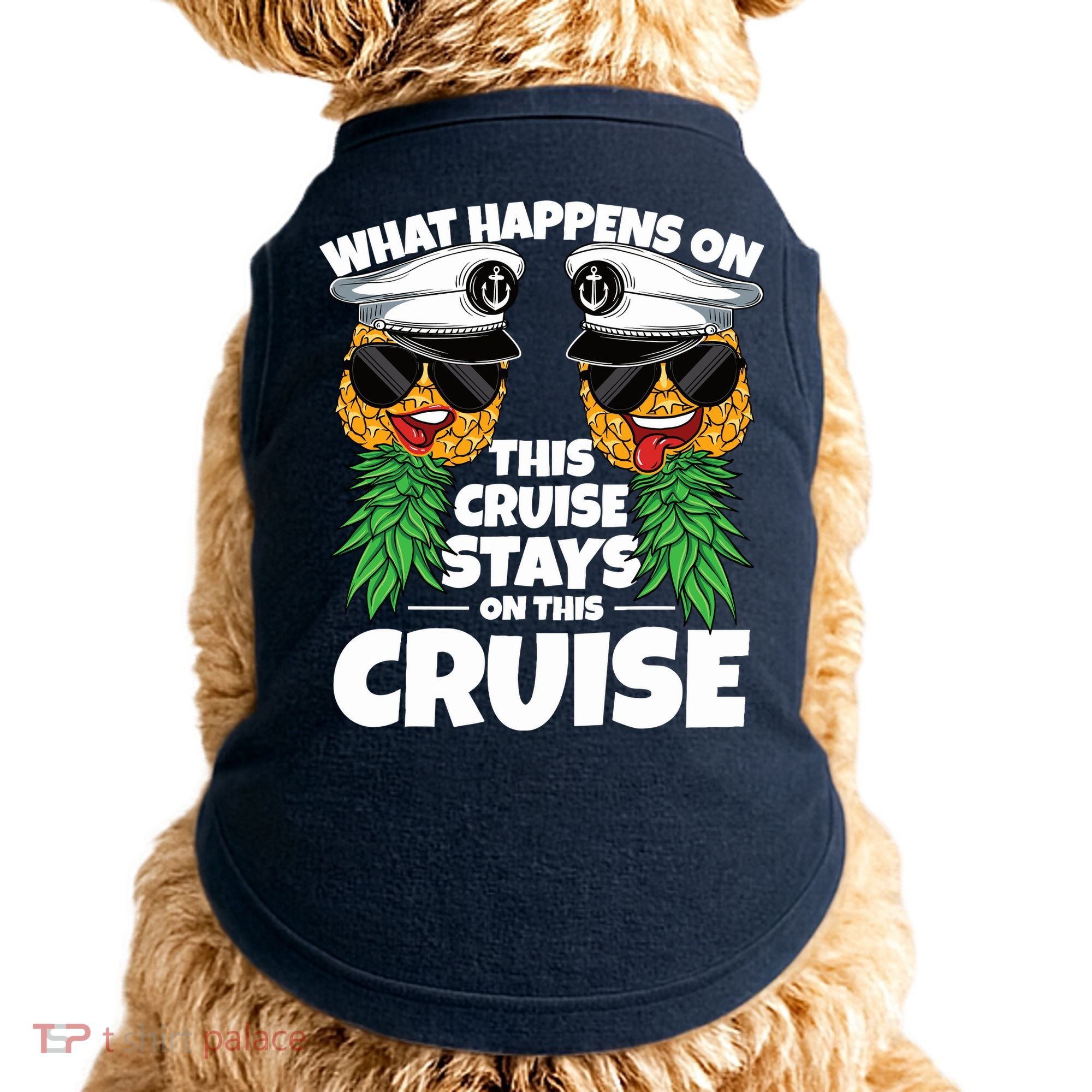 Swinger What Happens On This Cruise Stays On This Cruise Doggie Tank