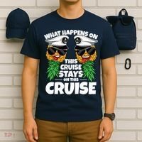 Swinger What Happens On This Cruise Stays On This Cruise T-Shirt thumb 6
