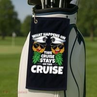 Swinger What Happens On This Cruise Stays On This Cruise Golf Towel thumb 2