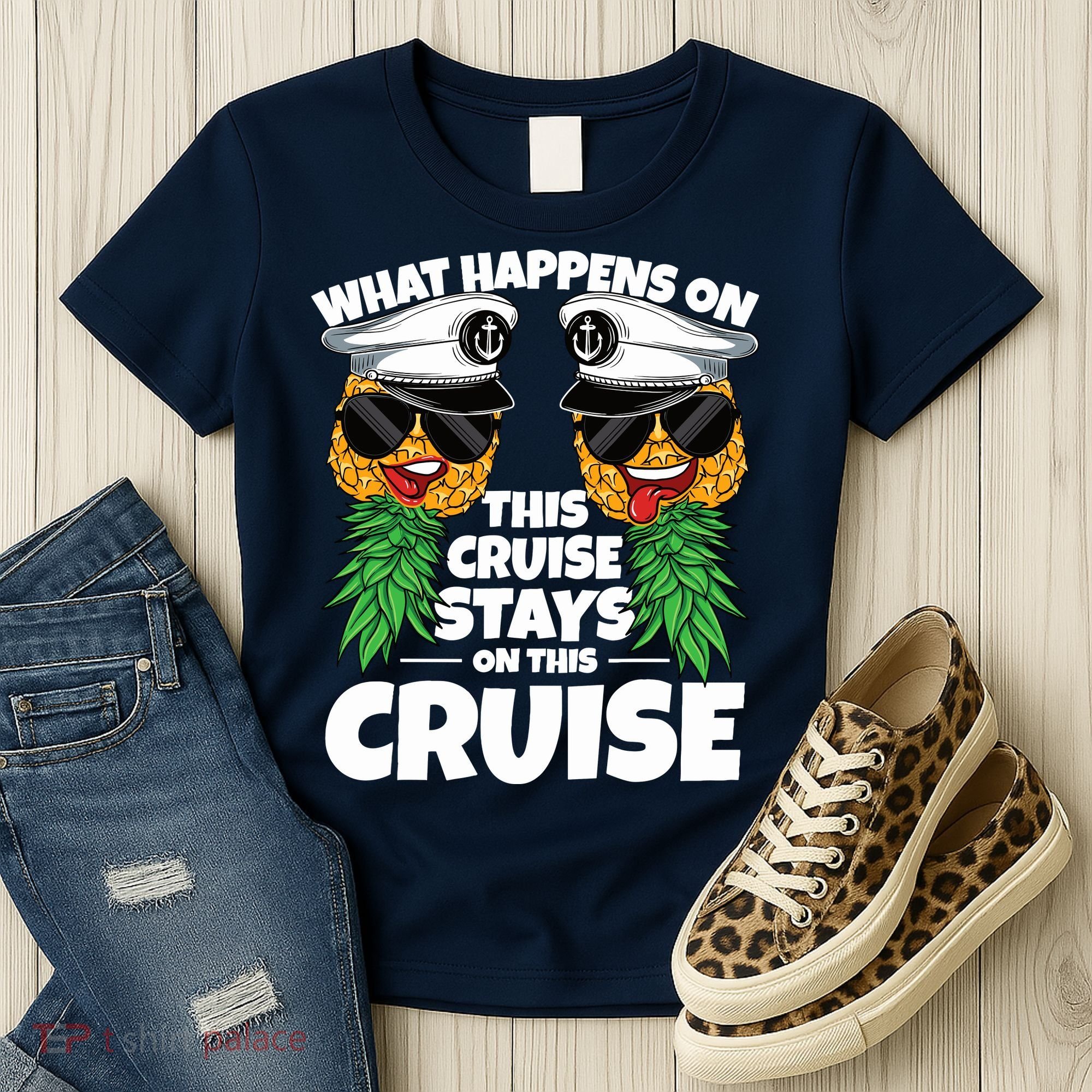 Swinger What Happens On This Cruise Stays On This Cruise Women's T-Shirt