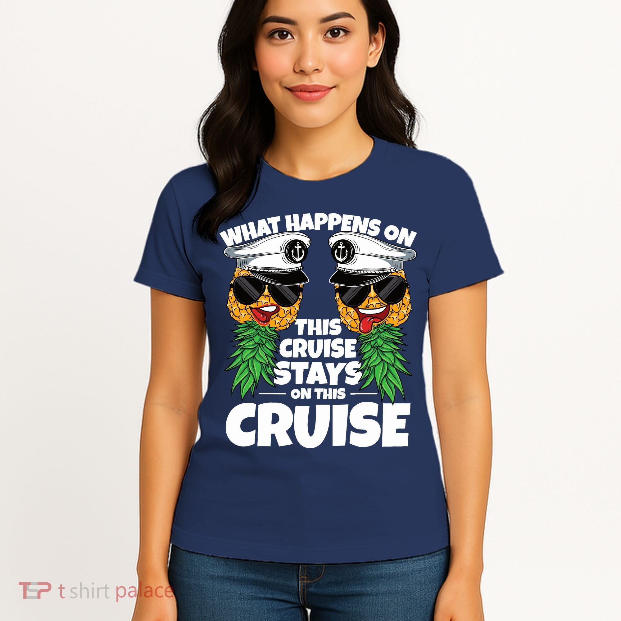 Swinger What Happens On This Cruise Stays On This Cruise Women's T-Shirt