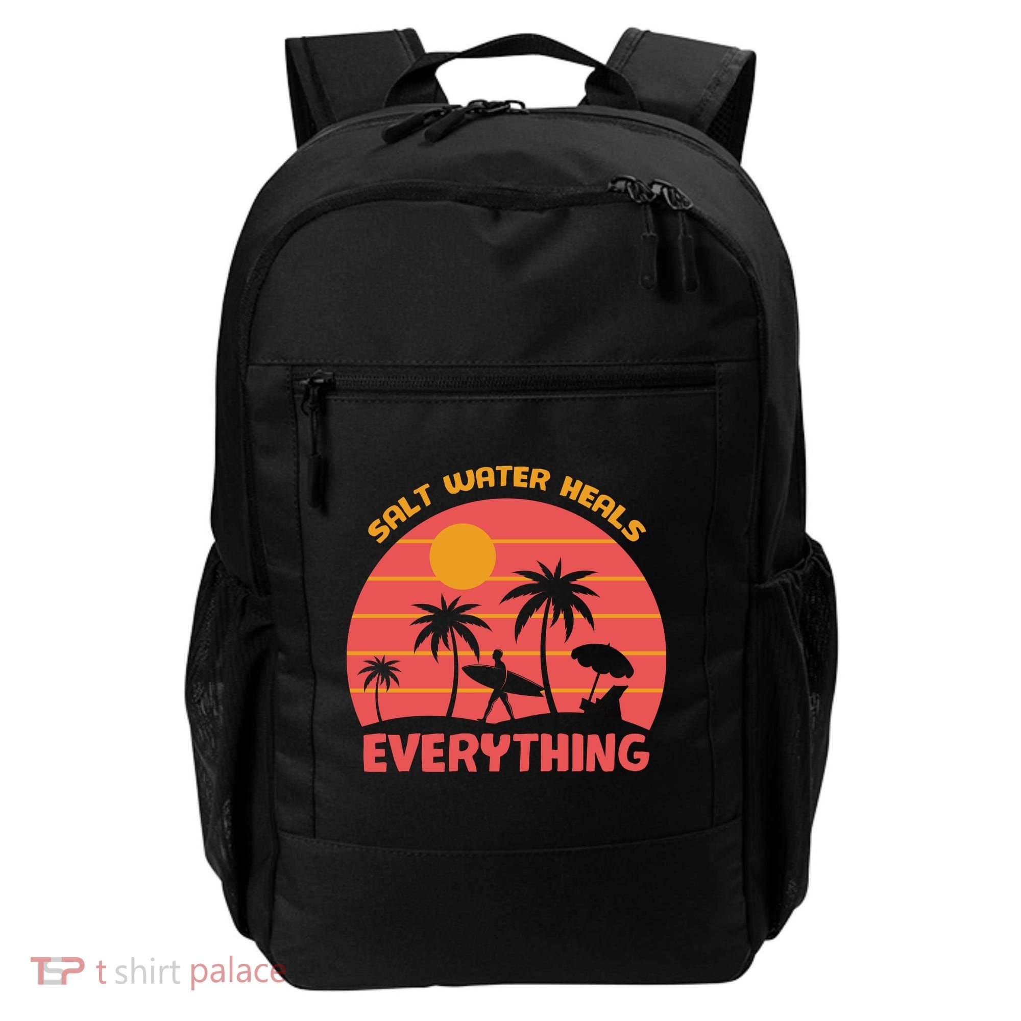 Salt Water Heals Everything Tropical Backpack