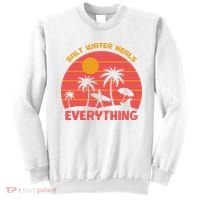 Salt Water Heals Everything Tropical Sweatshirt thumb 0