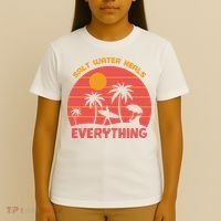 Salt Water Heals Everything Tropical T-Shirt thumb 4