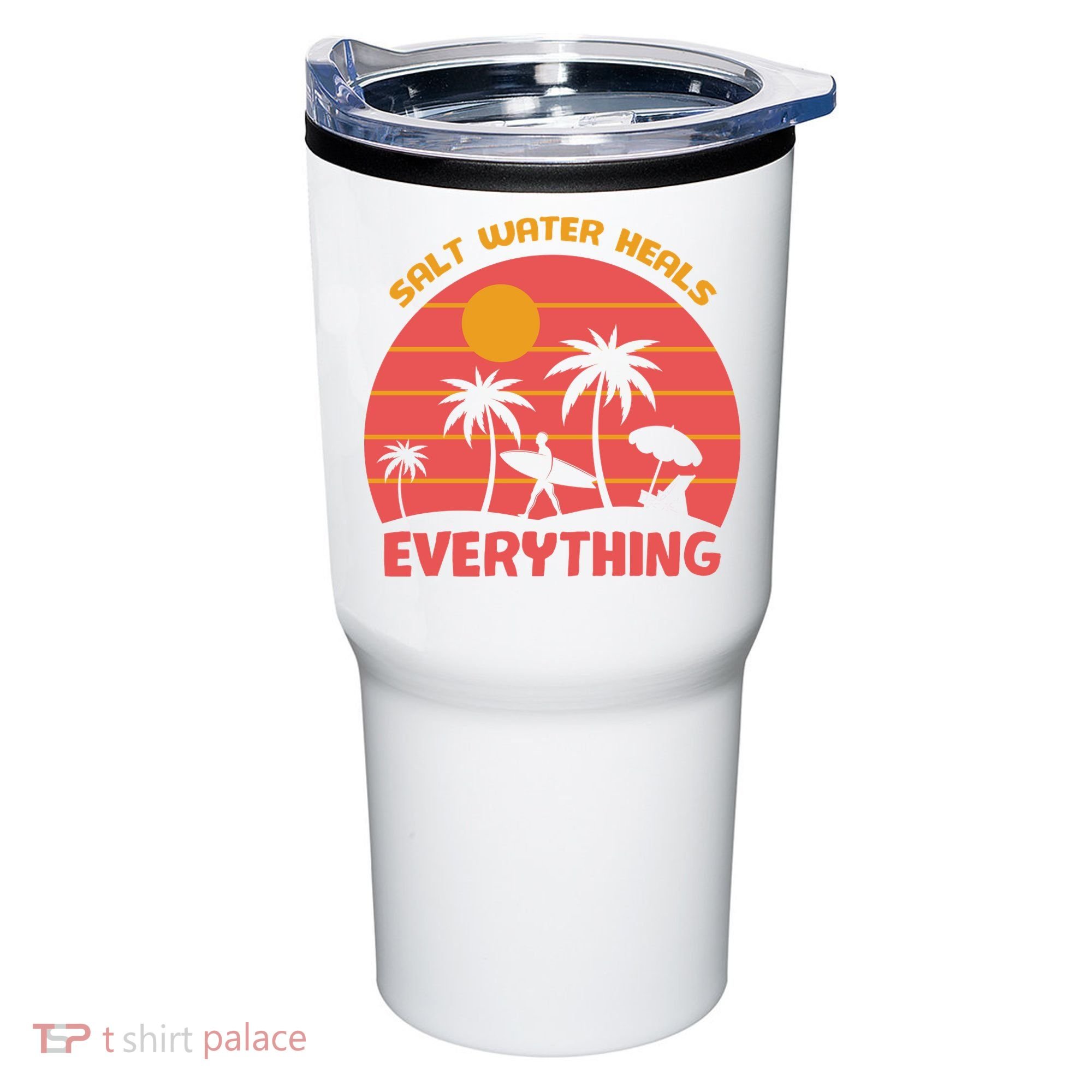 Salt Water Heals Everything Tropical Tumbler