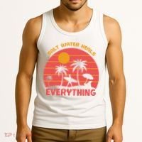 Salt Water Heals Everything Tropical Tank Top thumb 3