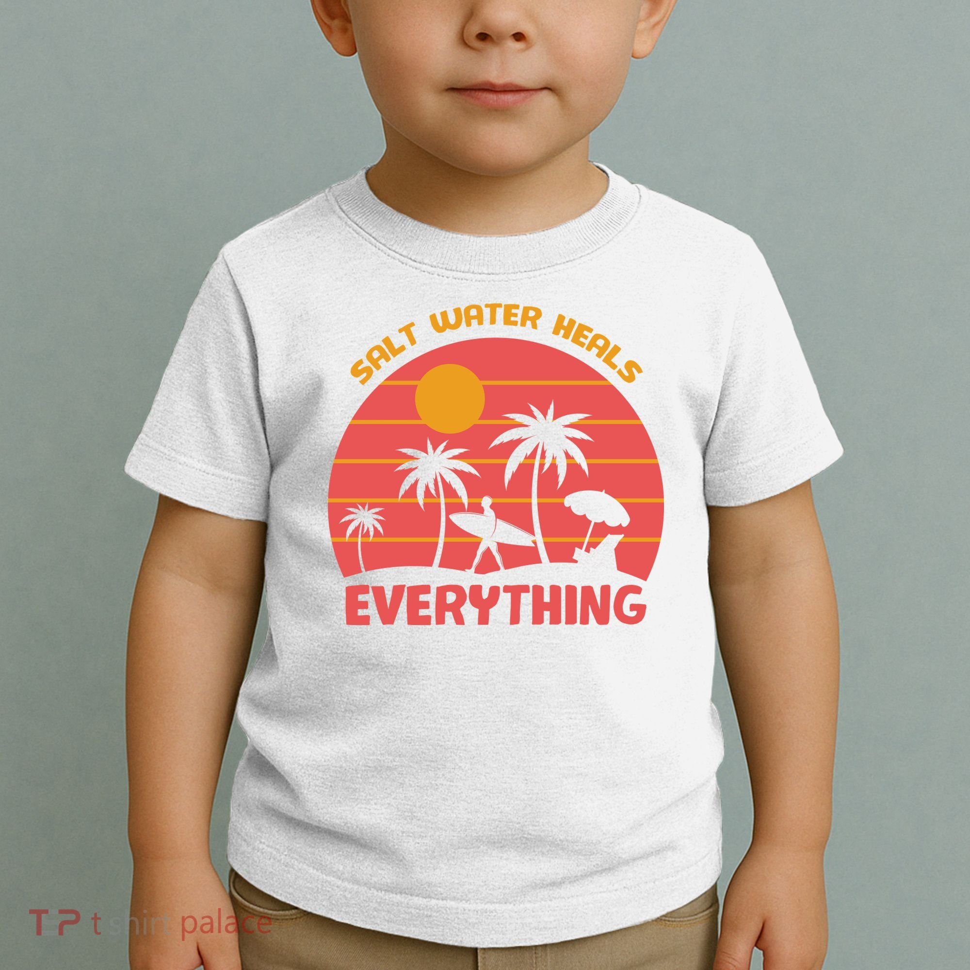 Salt Water Heals Everything Tropical Toddler T-Shirt