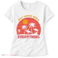 Salt Water Heals Everything Tropical Women's T-Shirt thumb 0