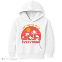Salt Water Heals Everything Tropical Kids Hoodie thumb 0