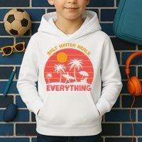 Salt Water Heals Everything Tropical Kids Hoodie thumb 2