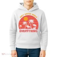 Salt Water Heals Everything Tropical Kids Hoodie thumb 4