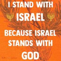 Stand With Israel Because Israel Stands With God Jesus Kati Licensed 12" Camo Cuffed Beanie thumb 2