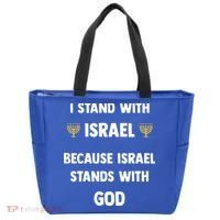 Stand With Israel Because Israel Stands With God Jesus Tote Bag thumb 0