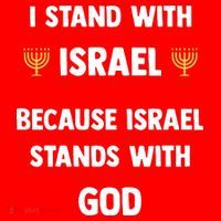 Stand With Israel Because Israel Stands With God Jesus Santa Hat thumb 1
